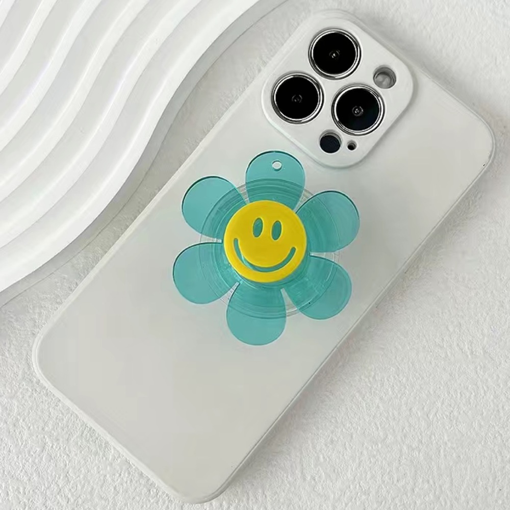 🆕 Flower Child Smiley Pop Socket Phone Attachment